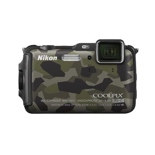  Nikon COOLPIX AW120 16.1 MP Wi-Fi and Waterproof Digital Camera with GPS and Full HD 1080p Video (Camouflage) (Discontinued by Manufacturer)