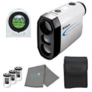 Nikon Coolshot Golf Laser Rangefinder Bundle with 3 CR2 Batteries and a Lumintrail Cleaning Cloth