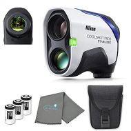 Nikon COOLSHOT ProII Golf Rangefinder Stabilized View Bundle with 3 CR2 Batteries and a Lens Cloth