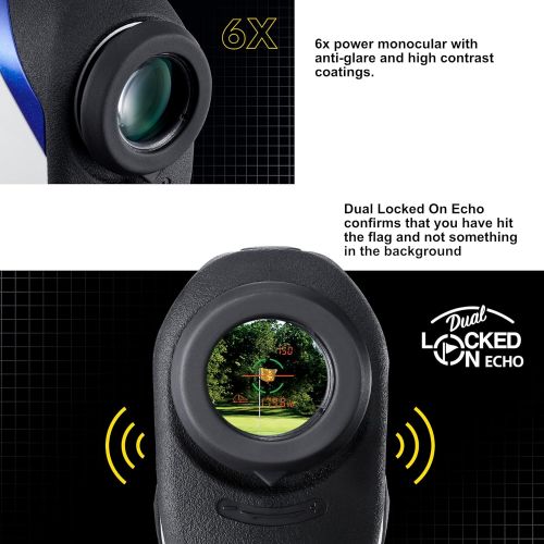  Nikon COOLSHOT ProII Golf Rangefinder Stabilized View Bundle with 3 CR2 Batteries and a Lens Cloth