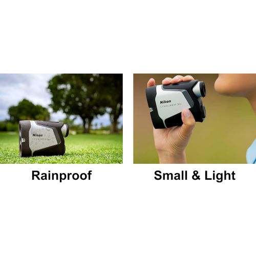  Nikon COOLSHOT 50i Golf Rangefinder Magnetic Mount Bundle with 3 CR2 Batteries and a Lens Cloth