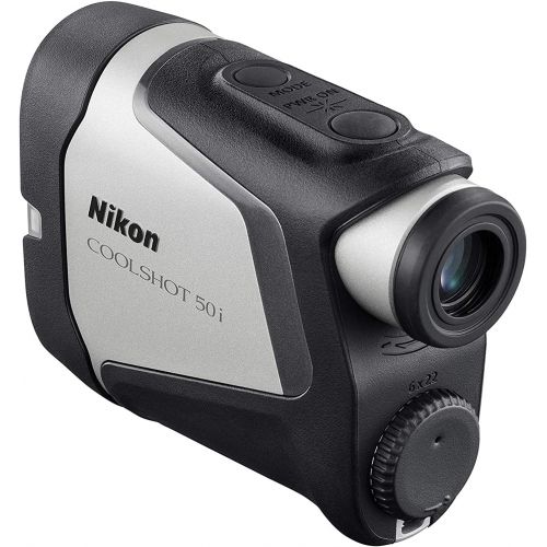  Nikon COOLSHOT 50i Golf Rangefinder Magnetic Mount Bundle with 3 CR2 Batteries and a Lens Cloth