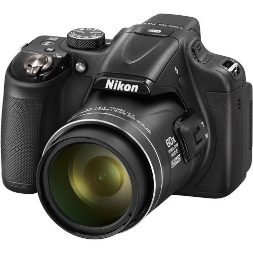  Nikon COOLPIX P600 16.1 MP Wi-Fi CMOS Digital Camera with 60x Zoom NIKKOR Lens and Full HD 1080p Video (Black) (Discontinued by Manufacturer)