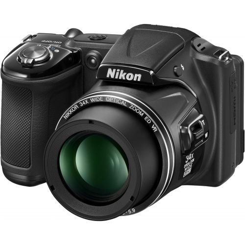  Nikon COOLPIX L830 16 MP CMOS Digital Camera with 34x Zoom NIKKOR Lens and Full 1080p HD Video (Black) (Discontinued by Manufacturer)