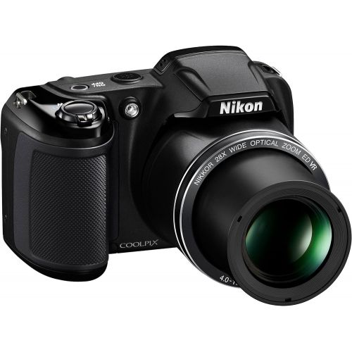  Nikon Coolpix L340 20.2 MP Digital Camera with 28x Optical Zoom and 3.0-Inch LCD (Black)