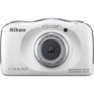 Nikon COOLPIX S33 Waterproof Digital Camera (White) (Discontinued by Manufacturer)