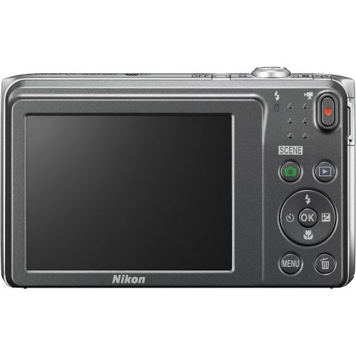  Nikon COOLPIX S3700 Digital Camera with 8x Optical Zoom and Built-In Wi-Fi (Silver)