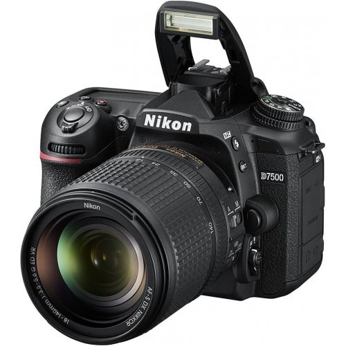  Nikon D7500 20.9MP DX-Format Digital SLR Camera + AF-S 18-140mm ED VR Lens + 64GB Deluxe Accessory Bundle