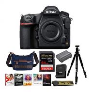 Nikon D850 Full Frame FX-Format Digital SLR Camera Body Holiday Bundle with 64GB SD Card and Accessories (5 Items)