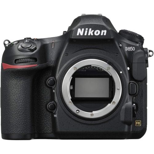 Nikon D850 Full Frame FX-Format Digital SLR Camera Body Holiday Bundle with 64GB SD Card and Accessories (5 Items)