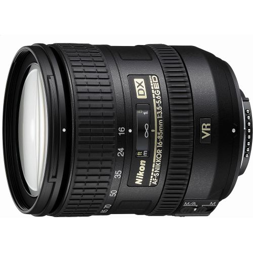  Nikon AF-S DX NIKKOR 16-85mm f/3.5-5.6G ED Vibration Reduction Zoom Lens with Auto Focus for Nikon DSLR Cameras