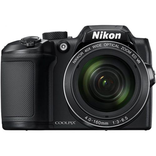  Nikon COOLPIX B500 16MP 40x Optical Zoom Digital Camera with Built-in Wi-Fi Black Bundle with 16GB SDHC High Speed Memory Card and Camera Bag for DSLR