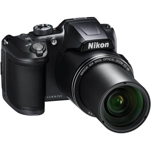  Nikon COOLPIX B500 16MP 40x Optical Zoom Digital Camera with Built-in Wi-Fi Black Bundle with 16GB SDHC High Speed Memory Card and Camera Bag for DSLR