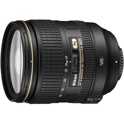  Nikon AF-S FX NIKKOR 24-120mm f/4G ED Vibration Reduction Zoom Lens with Auto Focus for Nikon DSLR Cameras