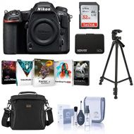 Nikon D500 DX-Format DSLR Body - Bundle with 32GB SDHC Card, Holster Bag, Tripod, Memory Wallet, Cleaning Kit, Pc Software Package