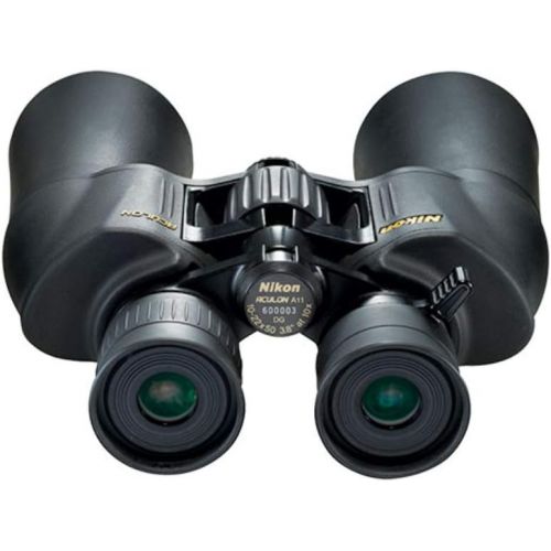  Nikon Aculon A211 10-22x50 Binoculars Black (8252) Bundle with a Tripod Adapter, Nikon Lens Pen, and Lumintrail Cleaning Cloth