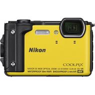 Nikon W300 Waterproof Underwater Digital Camera with TFT LCD, 3, Yellow (26525)