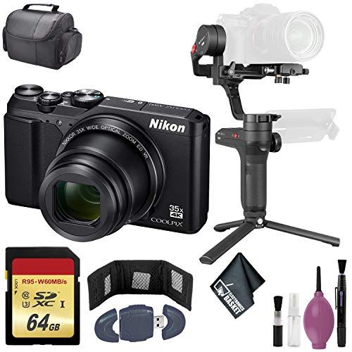  Zhiyun-Tech WEEBILL LAB Handheld Stabilizer - NIKON COOLPIX A Digital CAM Black International - 64GB Case