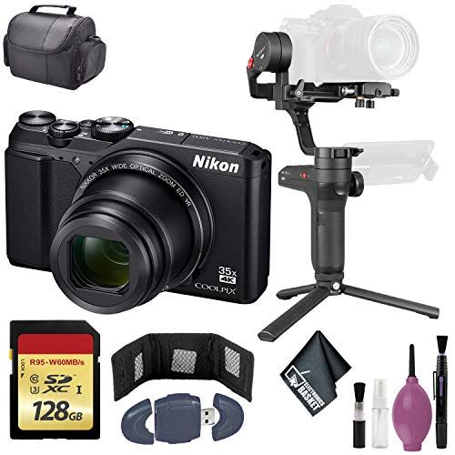  Zhiyun-Tech WEEBILL LAB Handheld Stabilizer - NIKON COOLPIX A Digital CAM Black International - 128GB Case