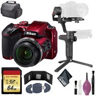 Zhiyun-Tech WEEBILL LAB Handheld Stabilizer - Nikon COOLPIX B600 Digital Camera (RED) International - 64GB Case