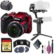 Zhiyun-Tech WEEBILL LAB Handheld Stabilizer - Nikon COOLPIX B600 Digital Camera (RED) International - 128GB Case