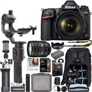 Nikon D780 Full Frame 4K FX DSLR Camera + AF-S 24-120mm VR Lens Filmmakers Kit with DJI Ronin-SC 3-Axis Handheld Gimbal Stabilizer Bundle + Deco Photo Backpack Case + 64GB Card + S