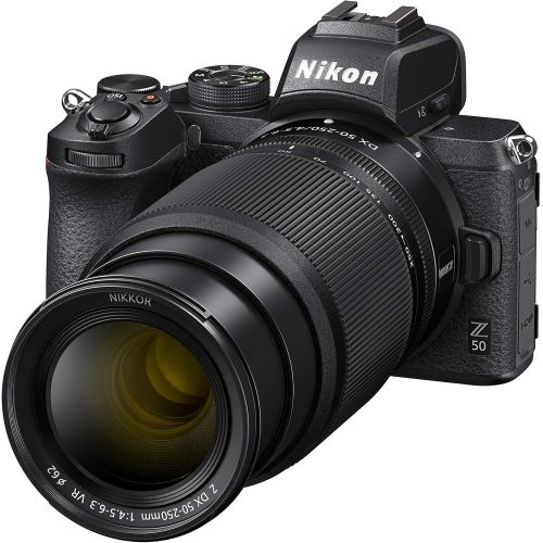  [아마존베스트]Nikon Z50 Compact Mirrorless Digital Camera with Flip Under Selfie/Vlogger LCD | 2 Zoom Lens Kit Includes: NIKKOR Z DX 16-50mm f/3.5-6.3 VR & NIKKOR Z DX 50-250mm F/4.5-6.3 VR