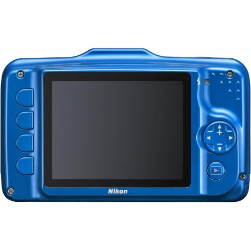  Nikon COOLPIX S31 10.1 MP Waterproof Digital Camera with 720p HD Video (Blue) (OLD MODEL)