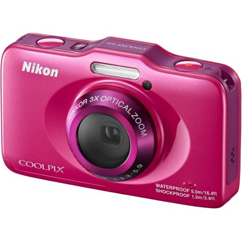  Nikon COOLPIX S31 10.1 MP Waterproof Digital Camera with 720p HD Video (Blue) (OLD MODEL)