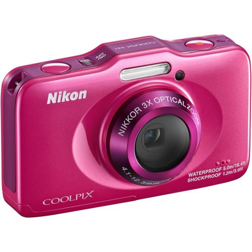  Nikon COOLPIX S31 10.1 MP Waterproof Digital Camera with 720p HD Video (Blue) (OLD MODEL)