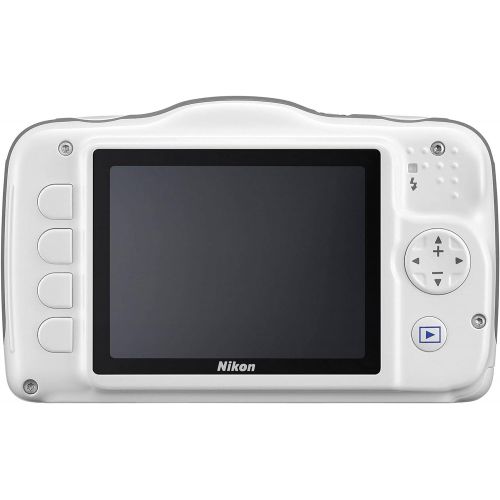  Nikon COOLPIX S32 13.2 MP Waterproof Digital Camera with Full HD 1080p Video (White) (Discontinued by Manufacturer)