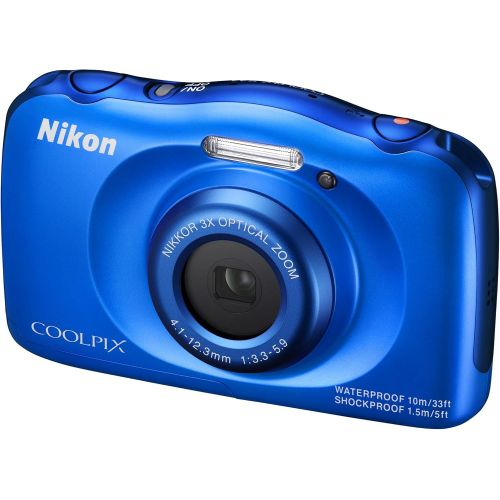  Nikon COOLPIX S33 Waterproof Digital Camera (White) (Discontinued by Manufacturer)
