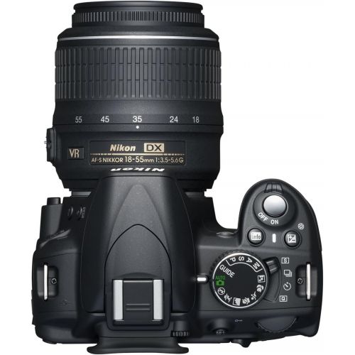  Nikon D3100 DSLR Camera with 18-55mm VR, 55-200mm Zoom Lenses (Black) (Discontinued by Manufacturer)