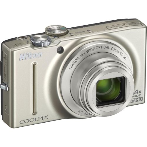  Nikon COOLPIX S8200 16.1 MP CMOS Digital Camera with 14x Optical Zoom NIKKOR ED Glass Lens and Full HD 1080p Video (Black) (Discontinued by Manufacturer)