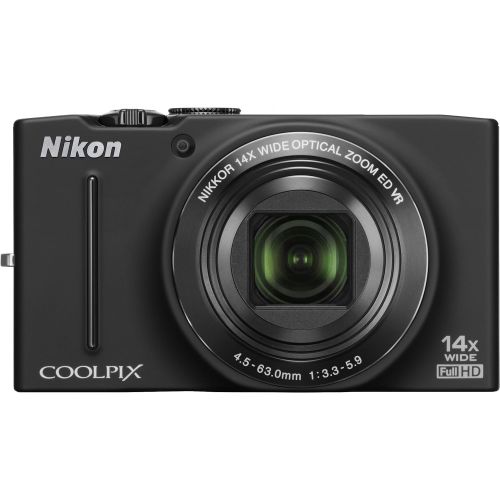  Nikon COOLPIX S8200 16.1 MP CMOS Digital Camera with 14x Optical Zoom NIKKOR ED Glass Lens and Full HD 1080p Video (Black) (Discontinued by Manufacturer)