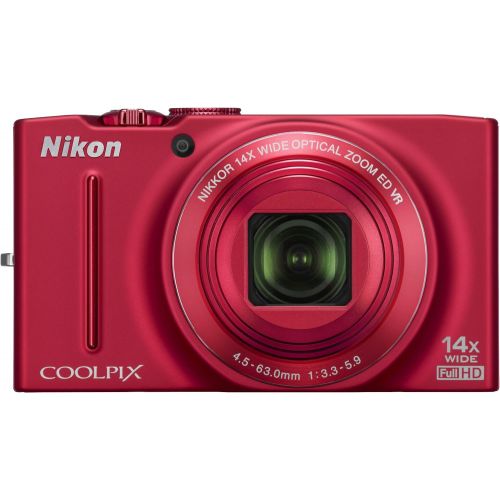  Nikon COOLPIX S8200 16.1 MP CMOS Digital Camera with 14x Optical Zoom NIKKOR ED Glass Lens and Full HD 1080p Video (Black) (Discontinued by Manufacturer)