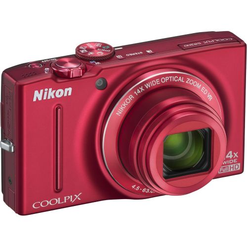  Nikon COOLPIX S8200 16.1 MP CMOS Digital Camera with 14x Optical Zoom NIKKOR ED Glass Lens and Full HD 1080p Video (Black) (Discontinued by Manufacturer)