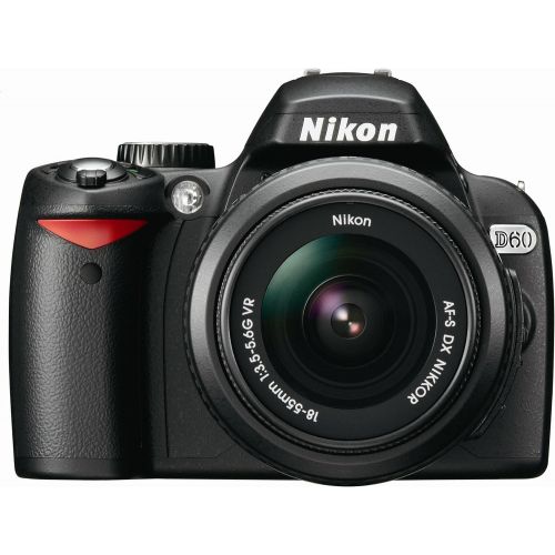  Nikon D60 DSLR Camera with 18-55mm f3.5-5.6G Auto Focus-S Nikkor Zoom Lens