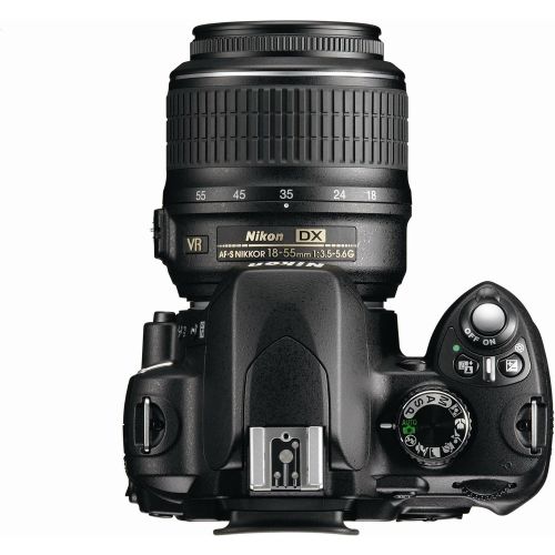  Nikon D60 DSLR Camera with 18-55mm f3.5-5.6G Auto Focus-S Nikkor Zoom Lens