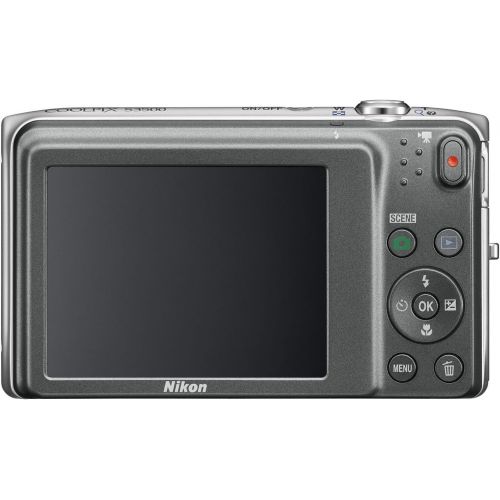  Nikon COOLPIX S3500 20.1 MP Digital Camera with 7x Zoom (Silver) (OLD MODEL)