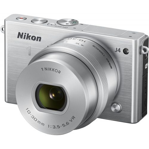  Nikon 1 J4 Digital Camera with 1 NIKKOR 10-30mm f3.5-5.6 PD Zoom Lens (White) (Discontinued by Manufacturer)