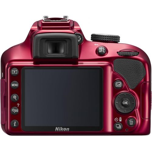  Nikon D3400 w AF-P DX NIKKOR 18-55mm f3.5-5.6G VR (Red)