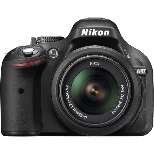  Nikon D5200 24.1 MP CMOS Digital SLR with 18-55mm f3.5-5.6 AF-S DX VR NIKKOR Zoom Lens (Black) (Discontinued by Manufacturer)