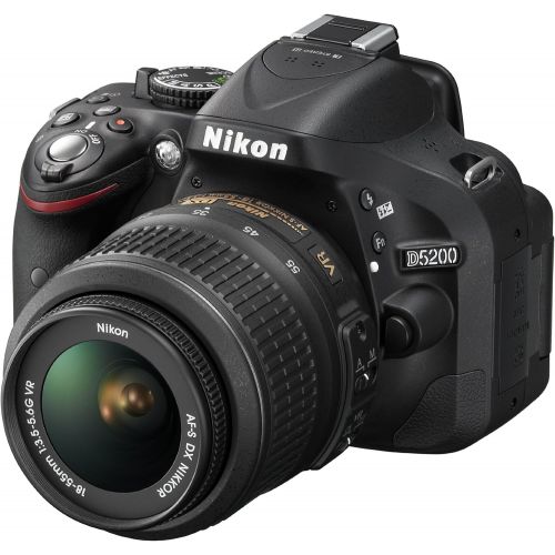  Nikon D5200 24.1 MP CMOS Digital SLR with 18-55mm f3.5-5.6 AF-S DX VR NIKKOR Zoom Lens (Black) (Discontinued by Manufacturer)