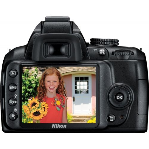  Nikon D3000 10.2MP Digital SLR Camera with 18-55mm f3.5-5.6G AF-S DX VR Nikkor Zoom Lens