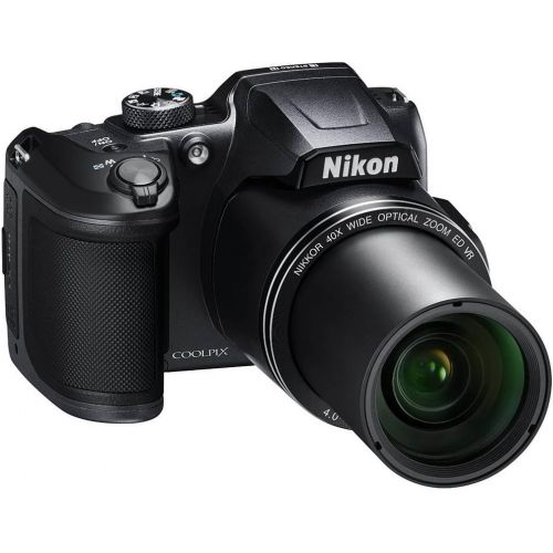  Nikon COOLPIX B500 16MP 40x Optical Zoom Digital Camera 32GB Bundle Includes Camera, Bag, 32GB Memory Card, Reader, Wallet, AA Batteries + Charger, HDMI Cable, Tripod, Beach Camera