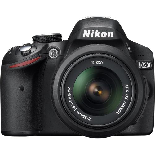  Nikon D3200 24.2 MP CMOS Digital SLR with 18-55mm f3.5-5.6 Auto Focus-S DX VR NIKKOR Zoom Lens (Black) (OLD MODEL)