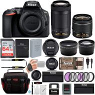 Nikon D5600 DSLR Camera with 18-55 and 70-300mm Lenses + 64GB Card, Filters + Kit