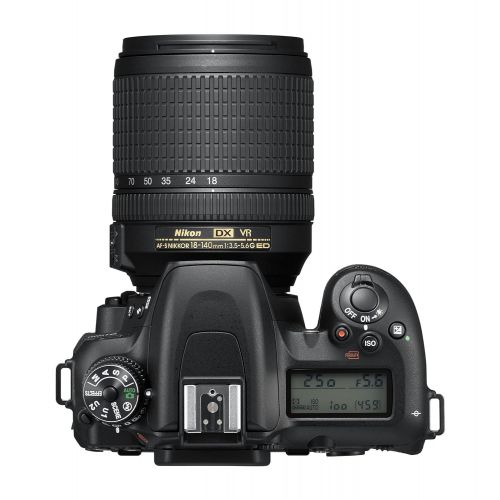  Nikon D7500 20.9MP DSLR Camera with AF-S DX NIKKOR 18-140mm f3.5-5.6G ED VR Lens, Black