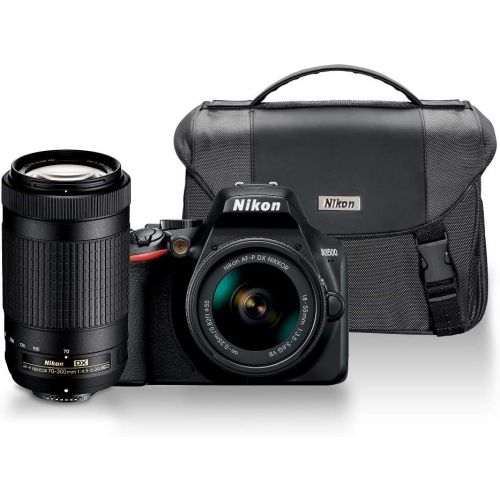  Nikon D3500 DX-Format DSLR Two Lens Kit with AF-P DX NIKKOR 18-55mm f3.5-5.6G VR & AF-P DX NIKKOR 70-300mm f4.5-6.3G ED, Black